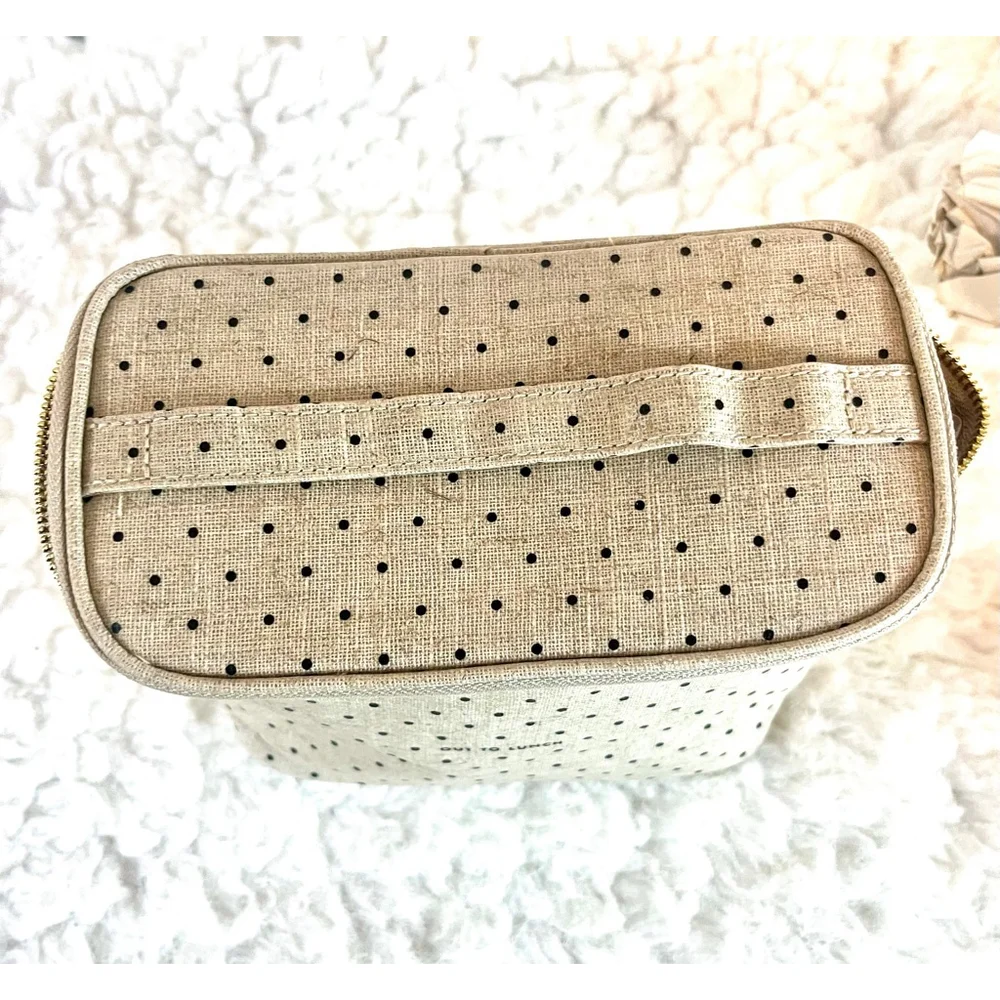 Kate Spade New York Insulated Lunch Tote made of Canvas and Linen